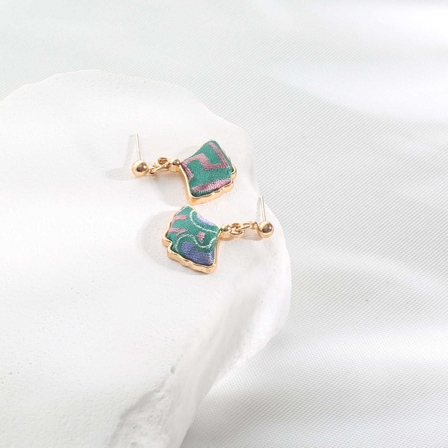 Handmade Brocade Earrings