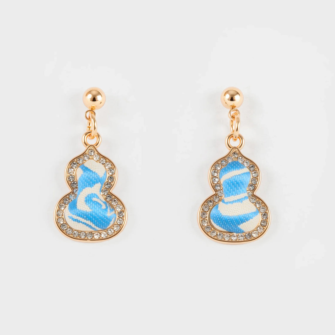 Shaped Brocade Earrings