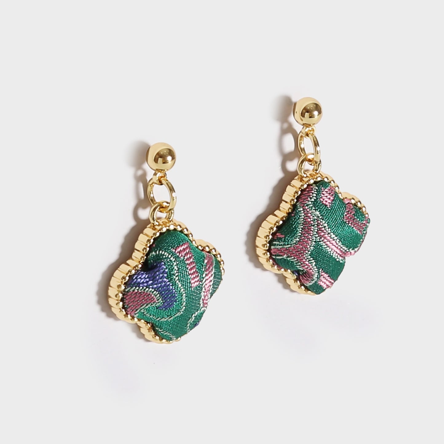 Handmade Brocade Earrings