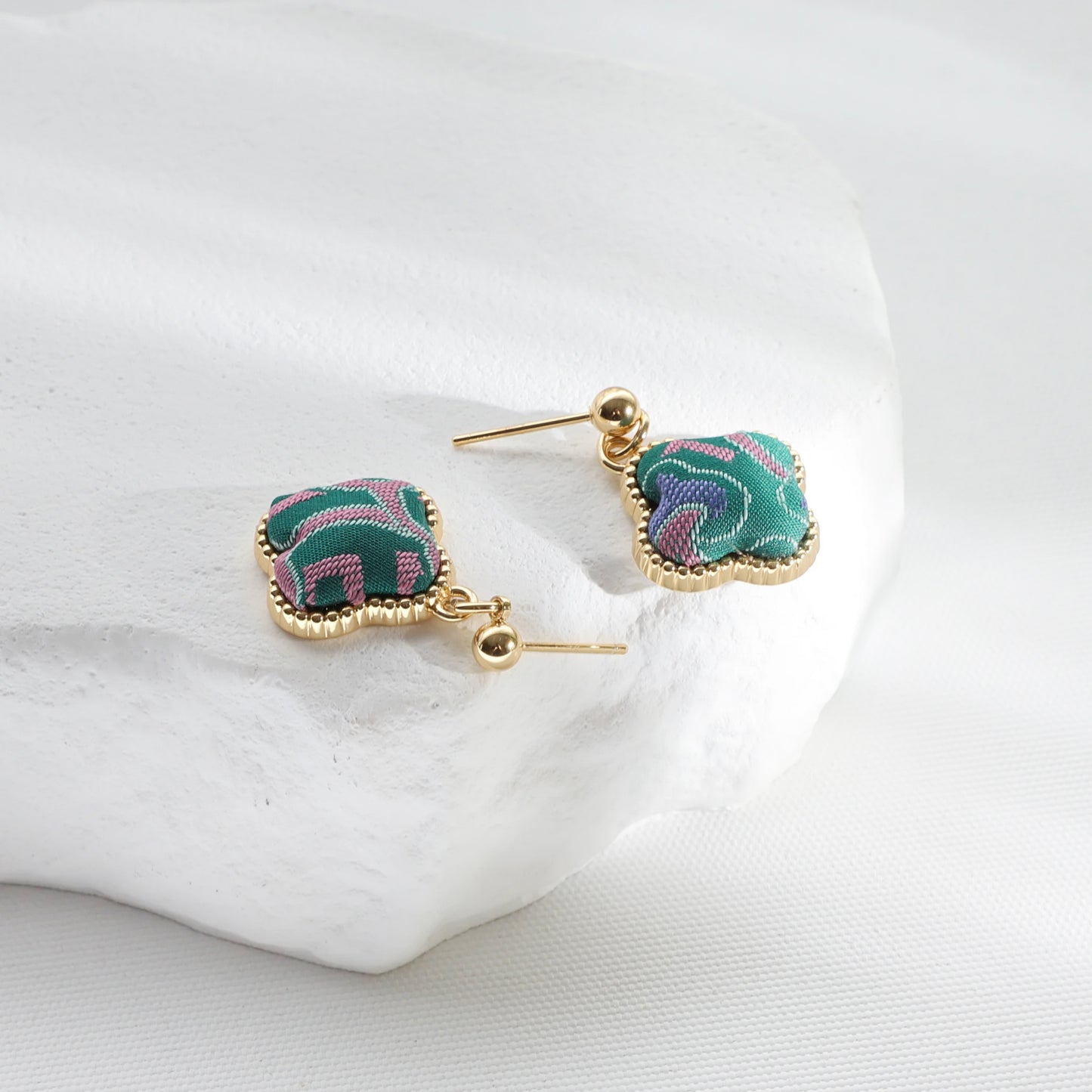 Handmade Brocade Earrings