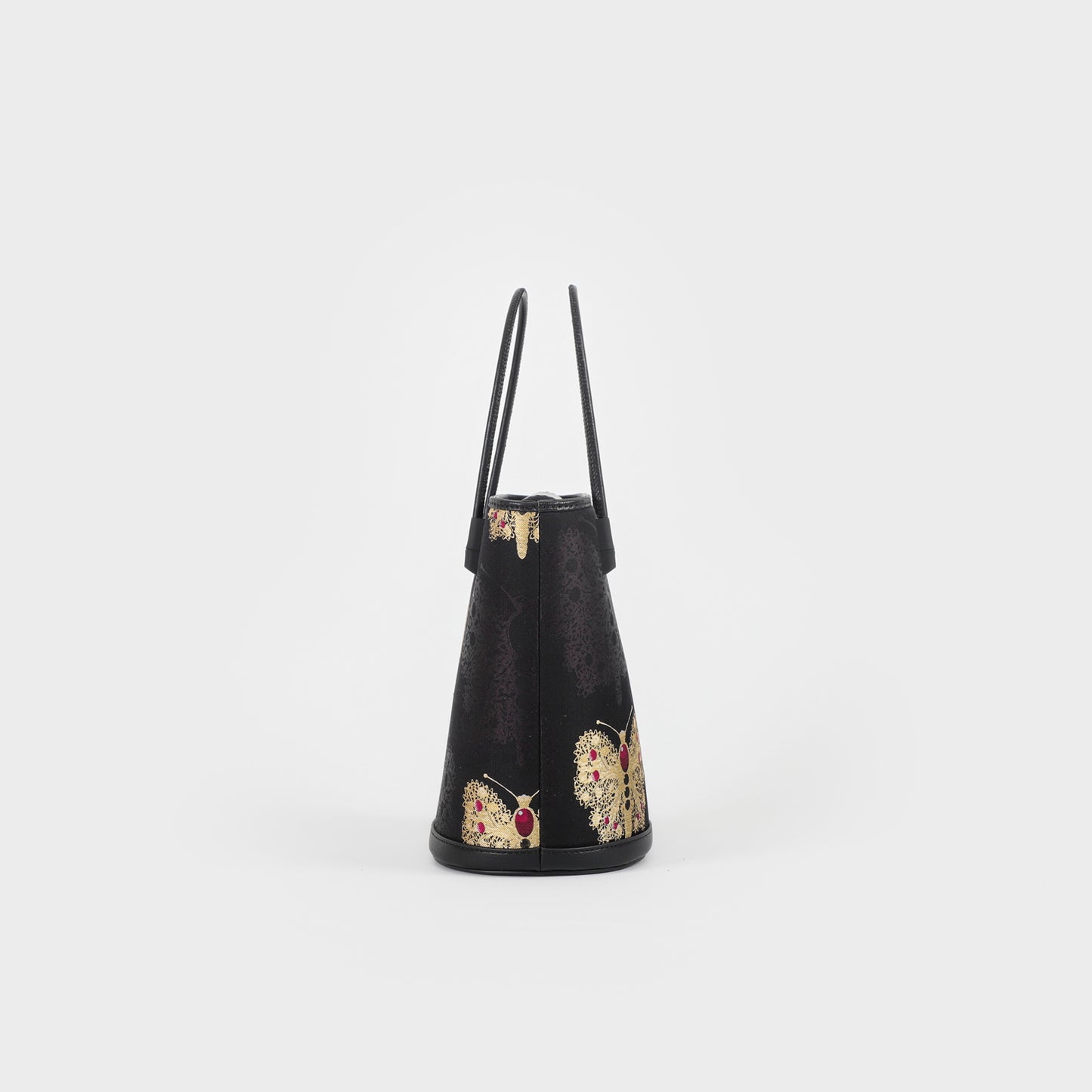 black butterfly handbag