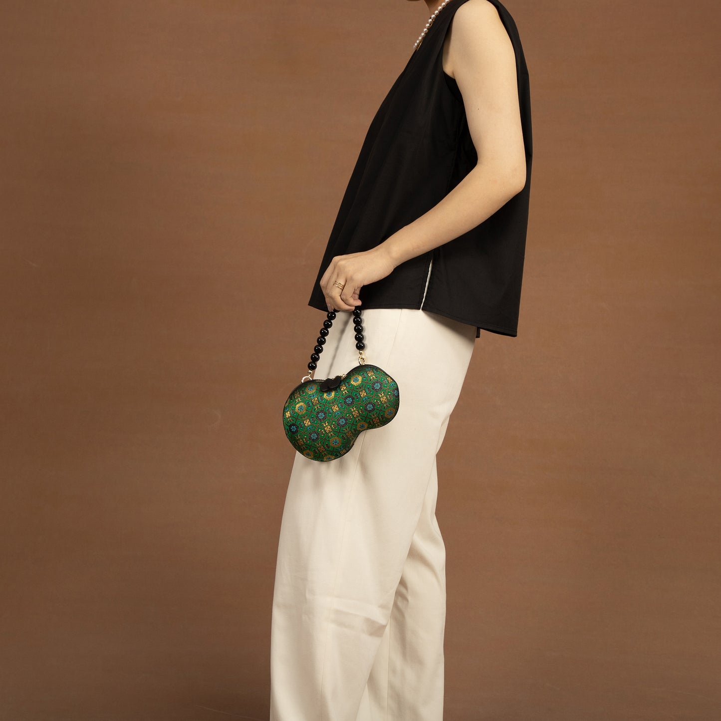 mulberry silk evening tote bag