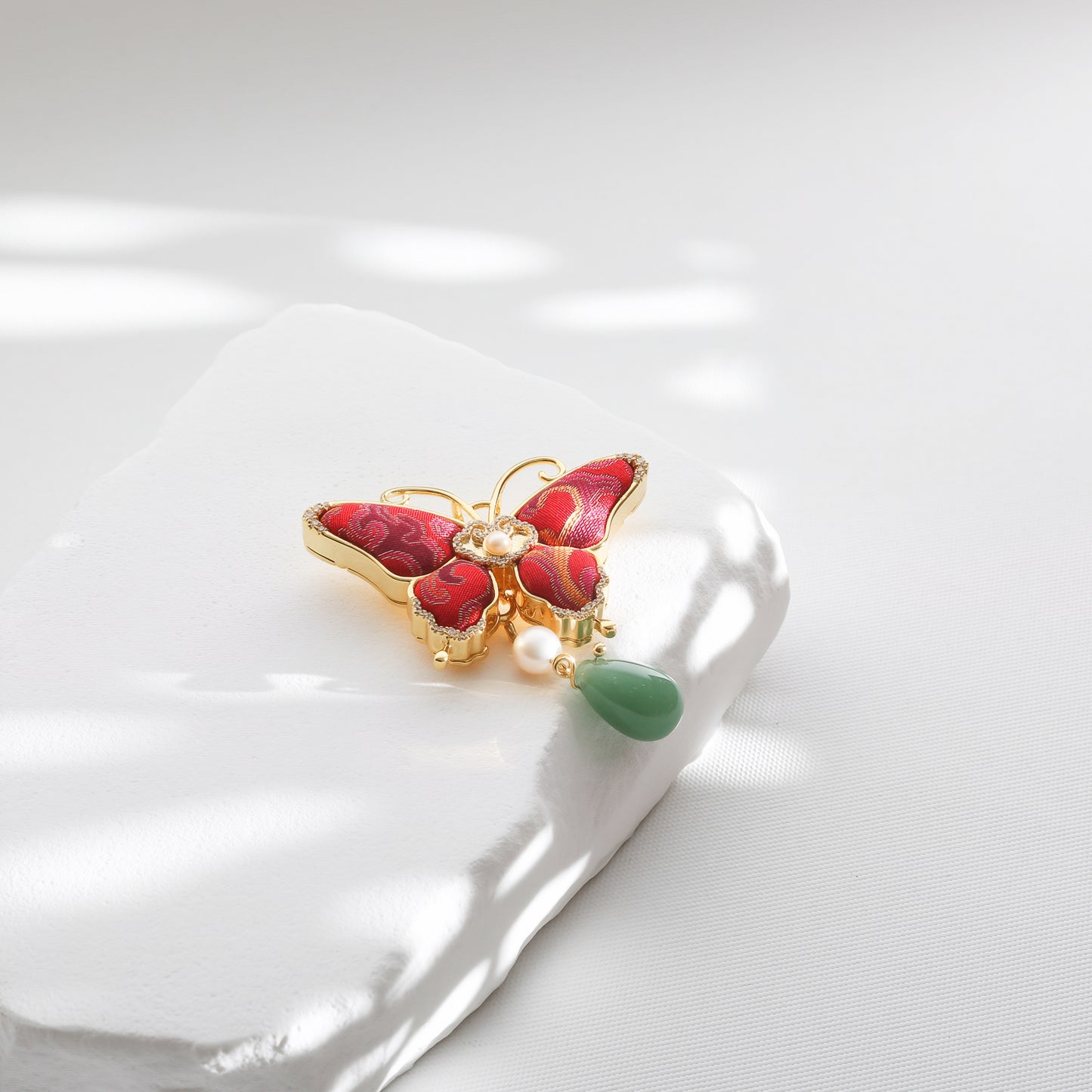 Red Butterfly Brooch