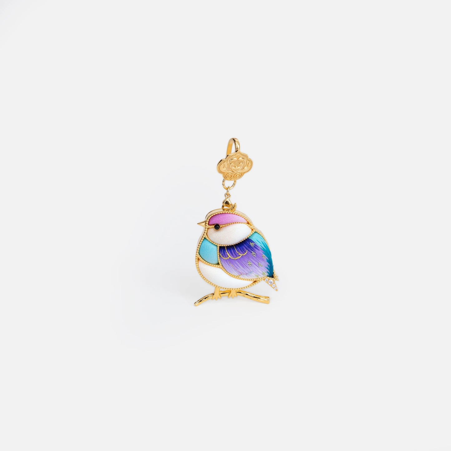 Elegant Handmade Bird Brooch