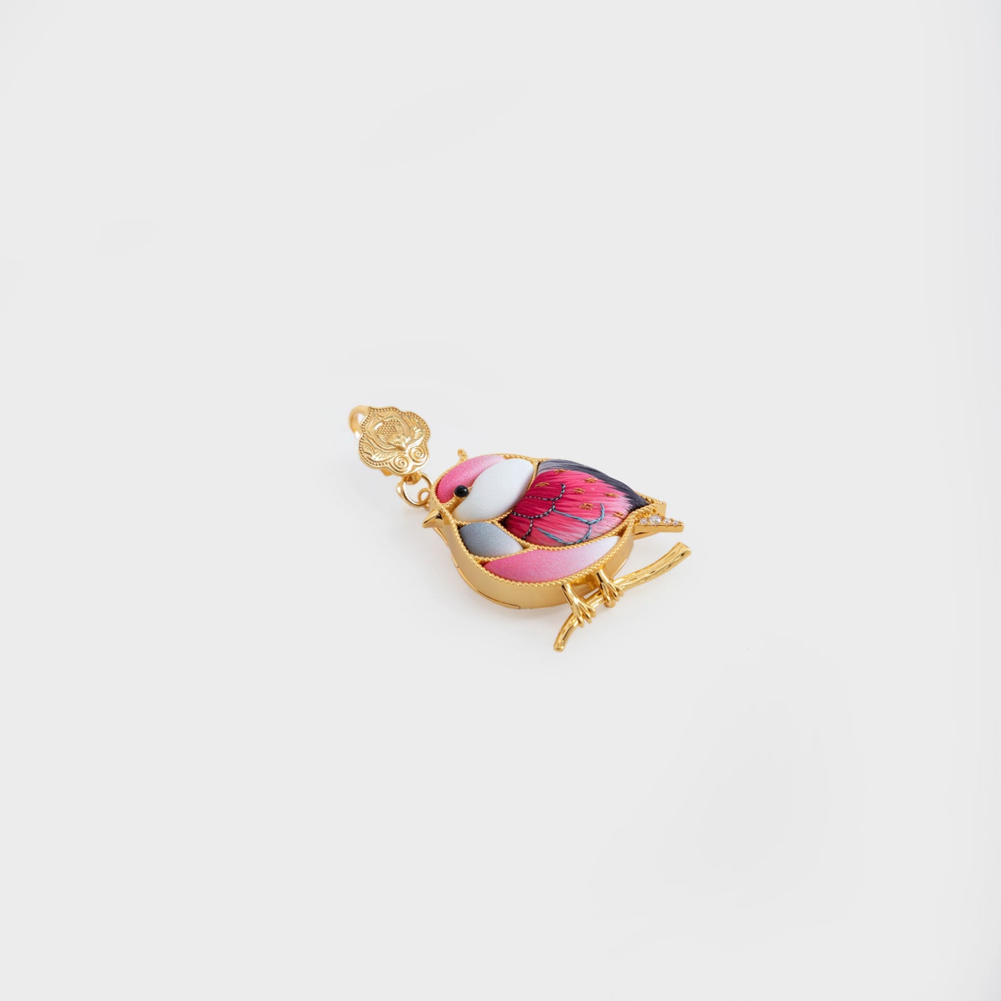 Elegant Handmade Bird Brooch