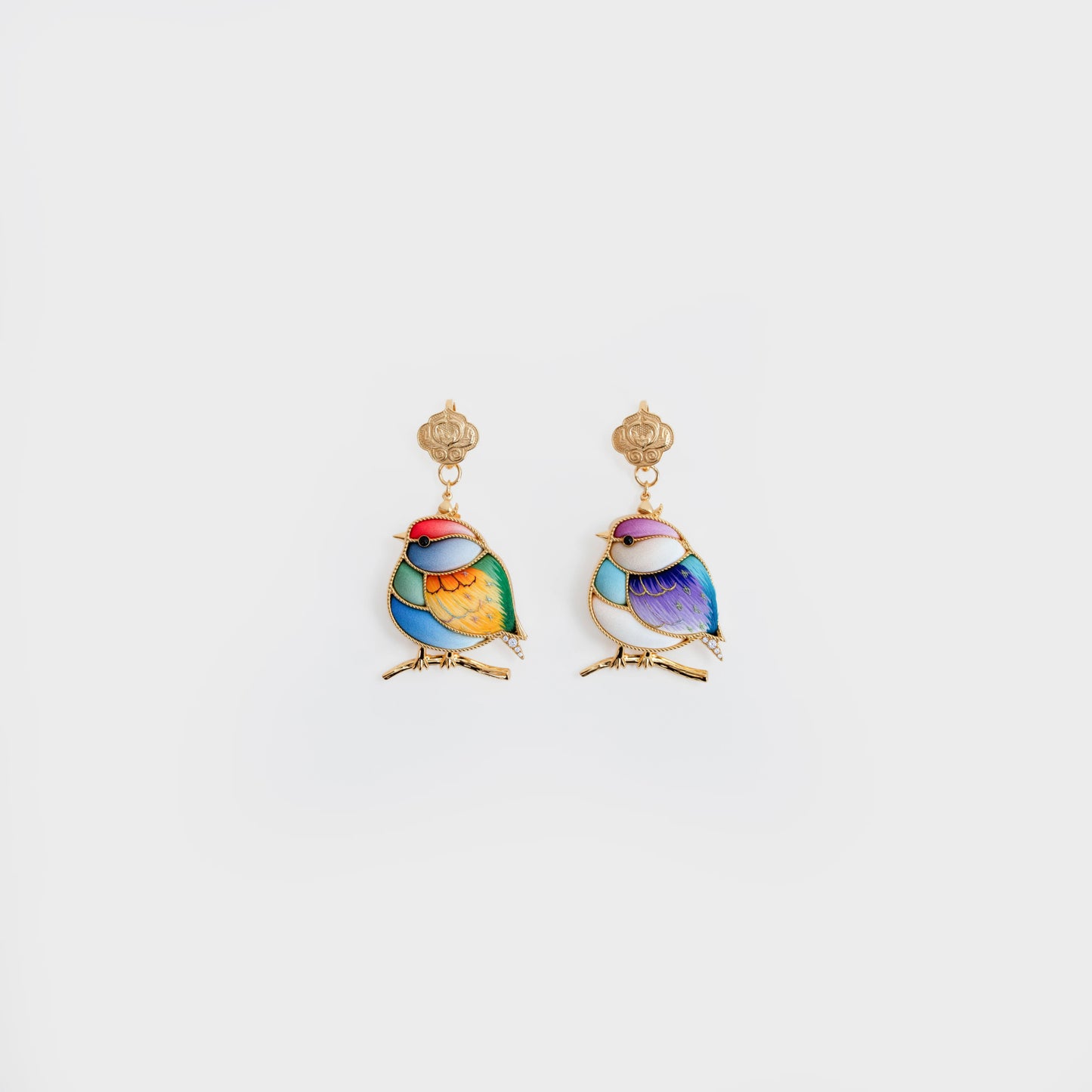 Elegant Handmade Bird Brooch