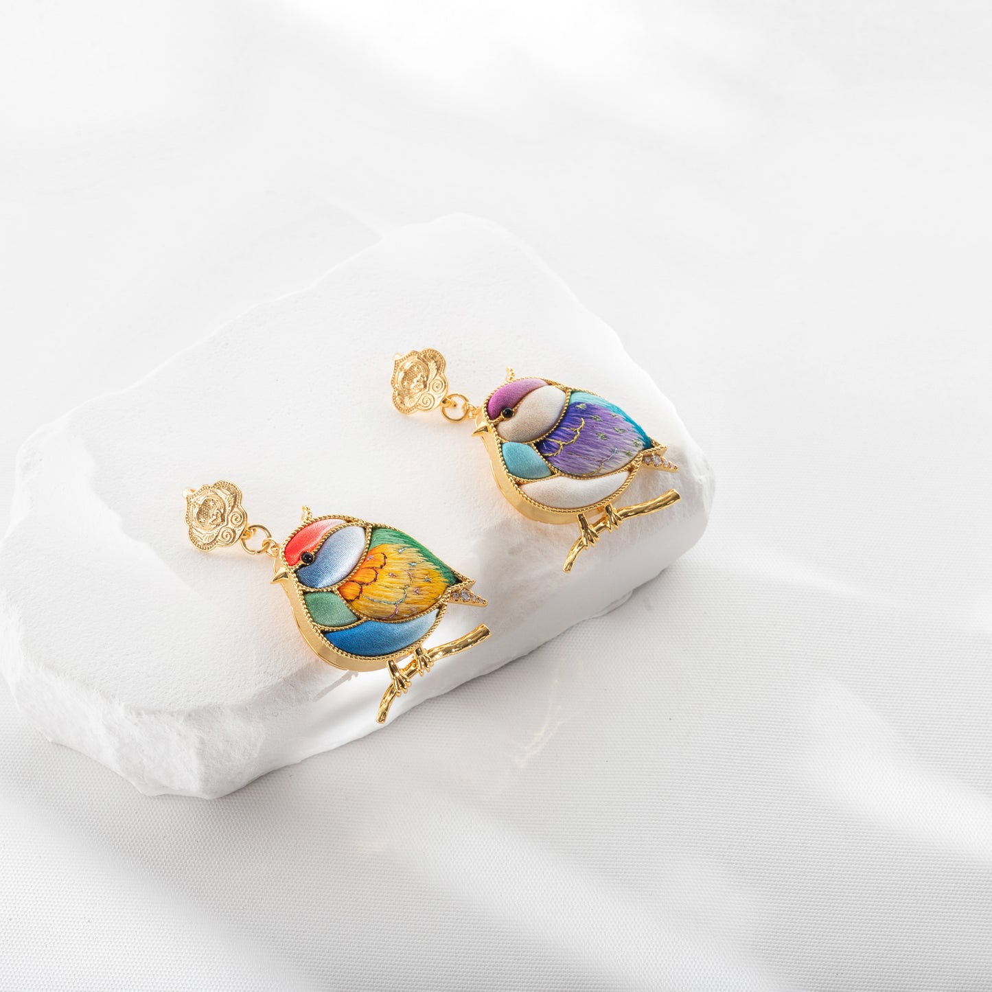 Elegant Handmade Bird Brooch
