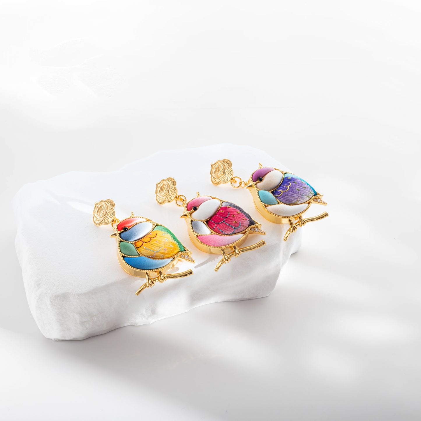 Elegant Handmade Bird Brooch