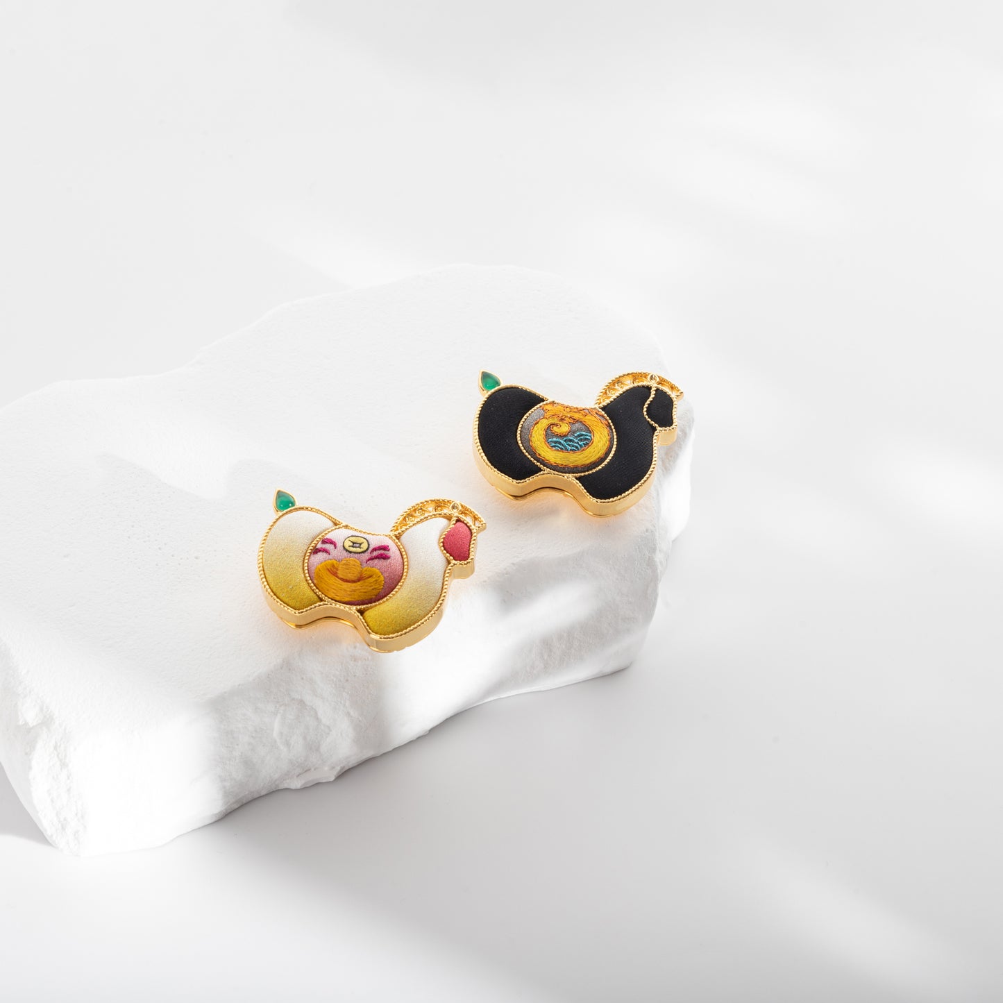 Handmade horse brooch