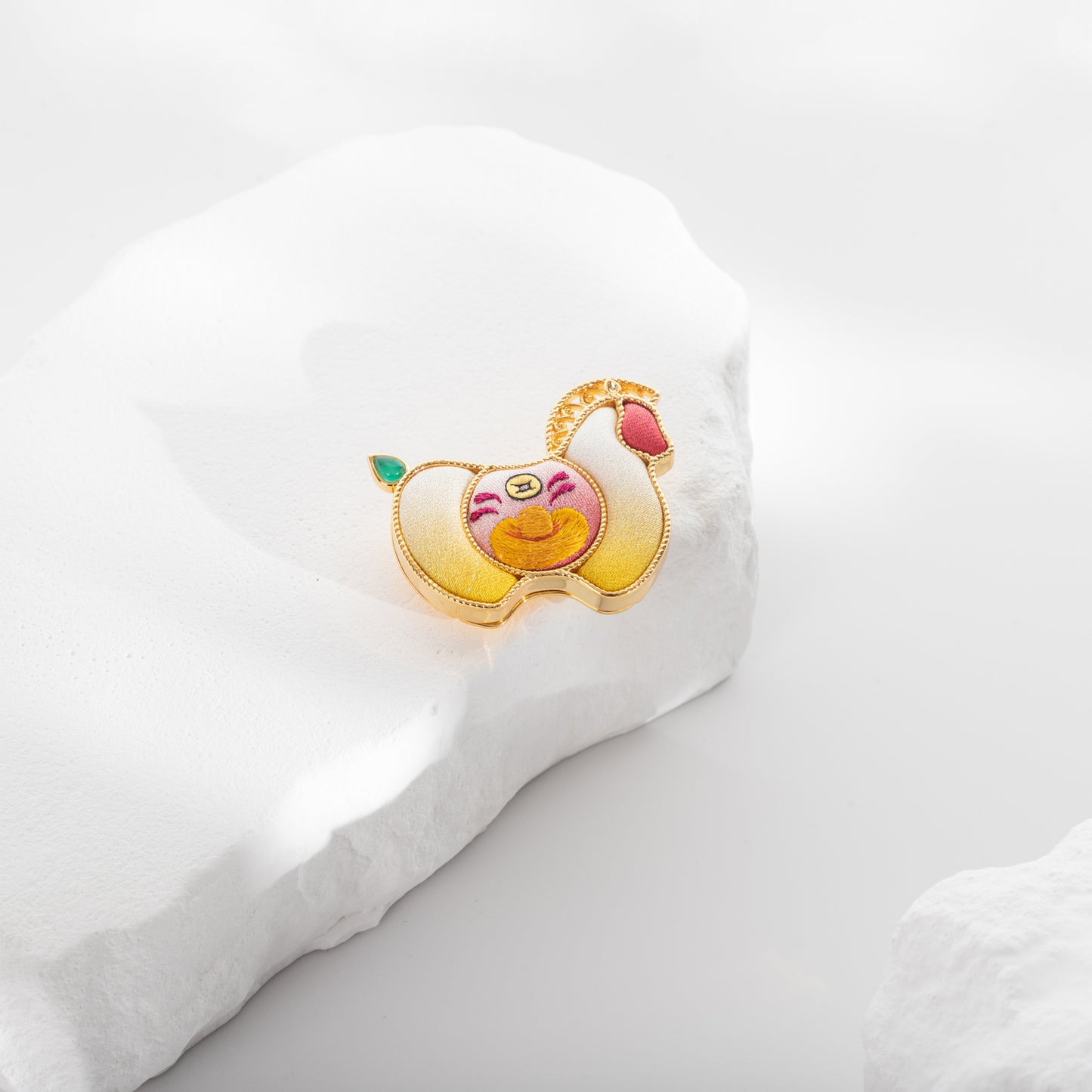 Handmade horse brooch