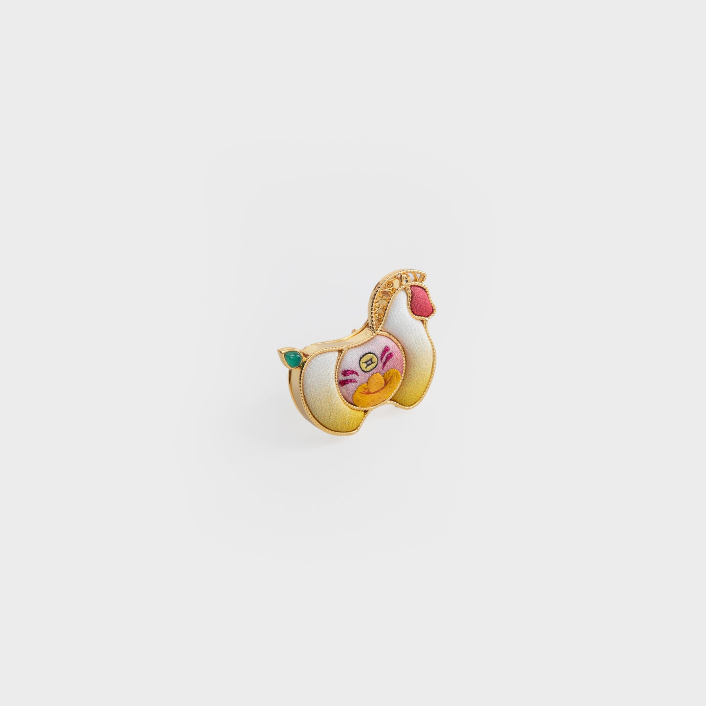 Handmade horse brooch