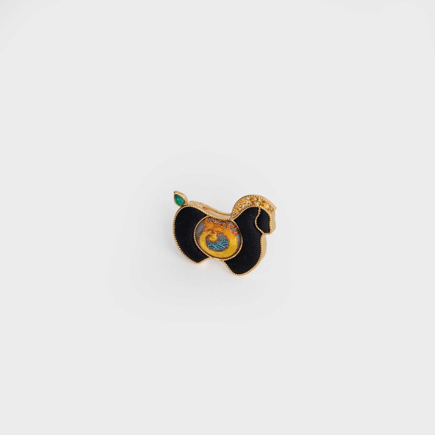 Handmade horse brooch