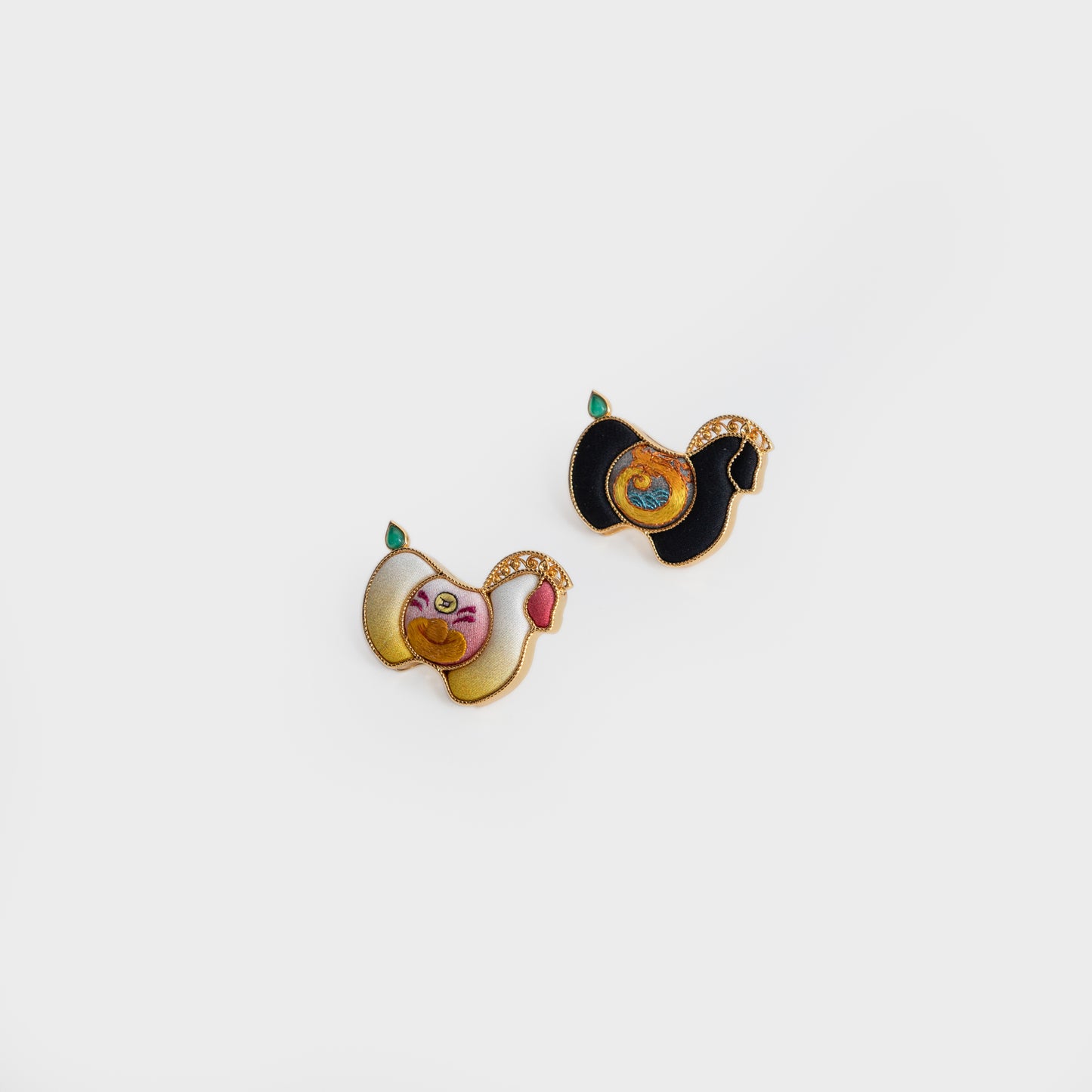 Handmade horse brooch