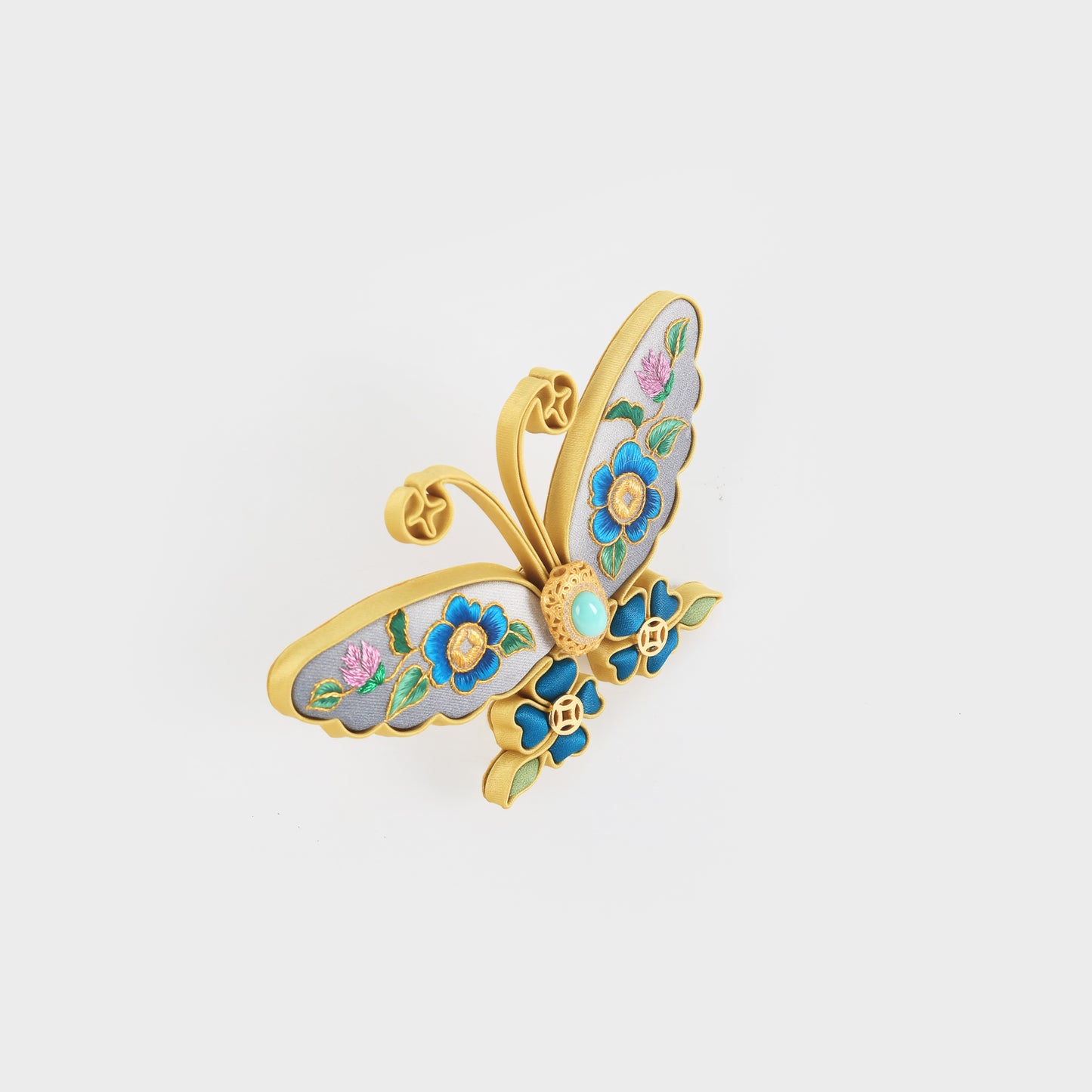 Butterfly Silk Brooch