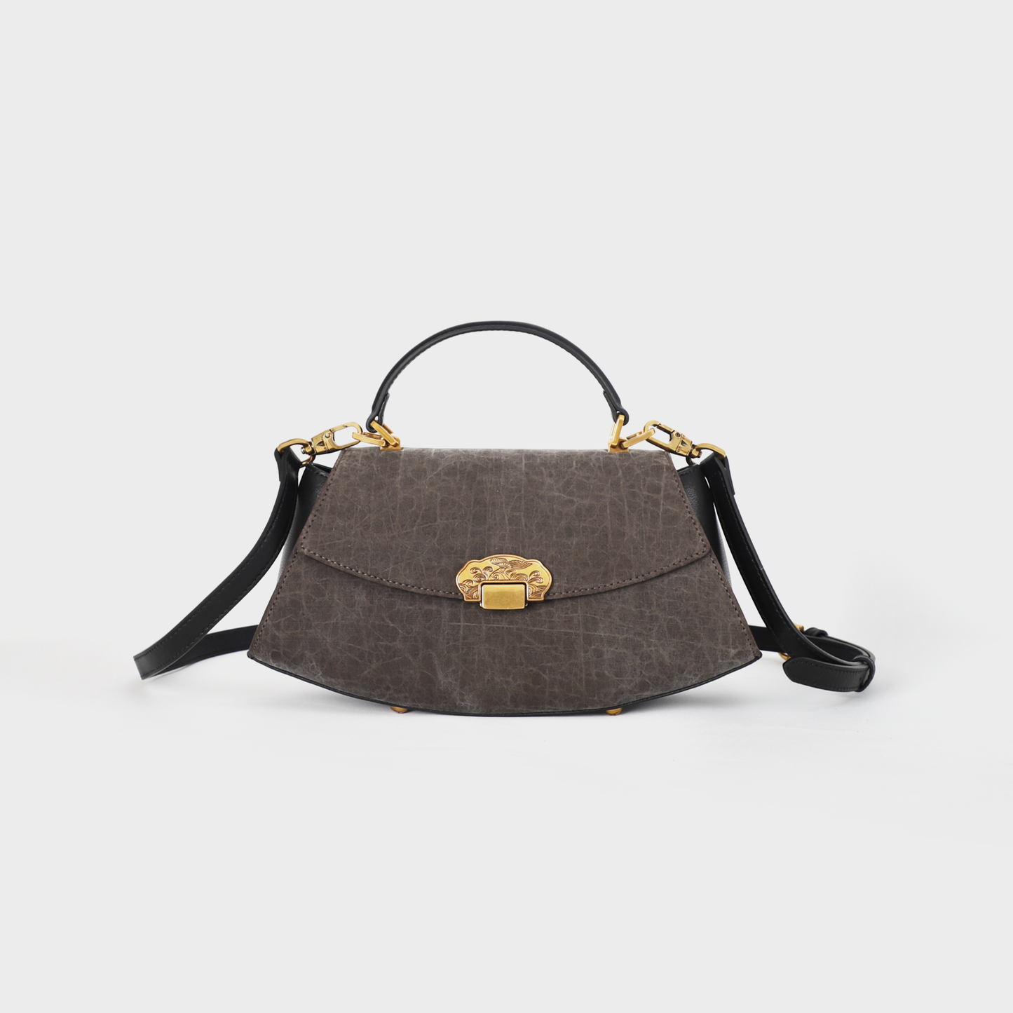 women grey crossbody handbag
