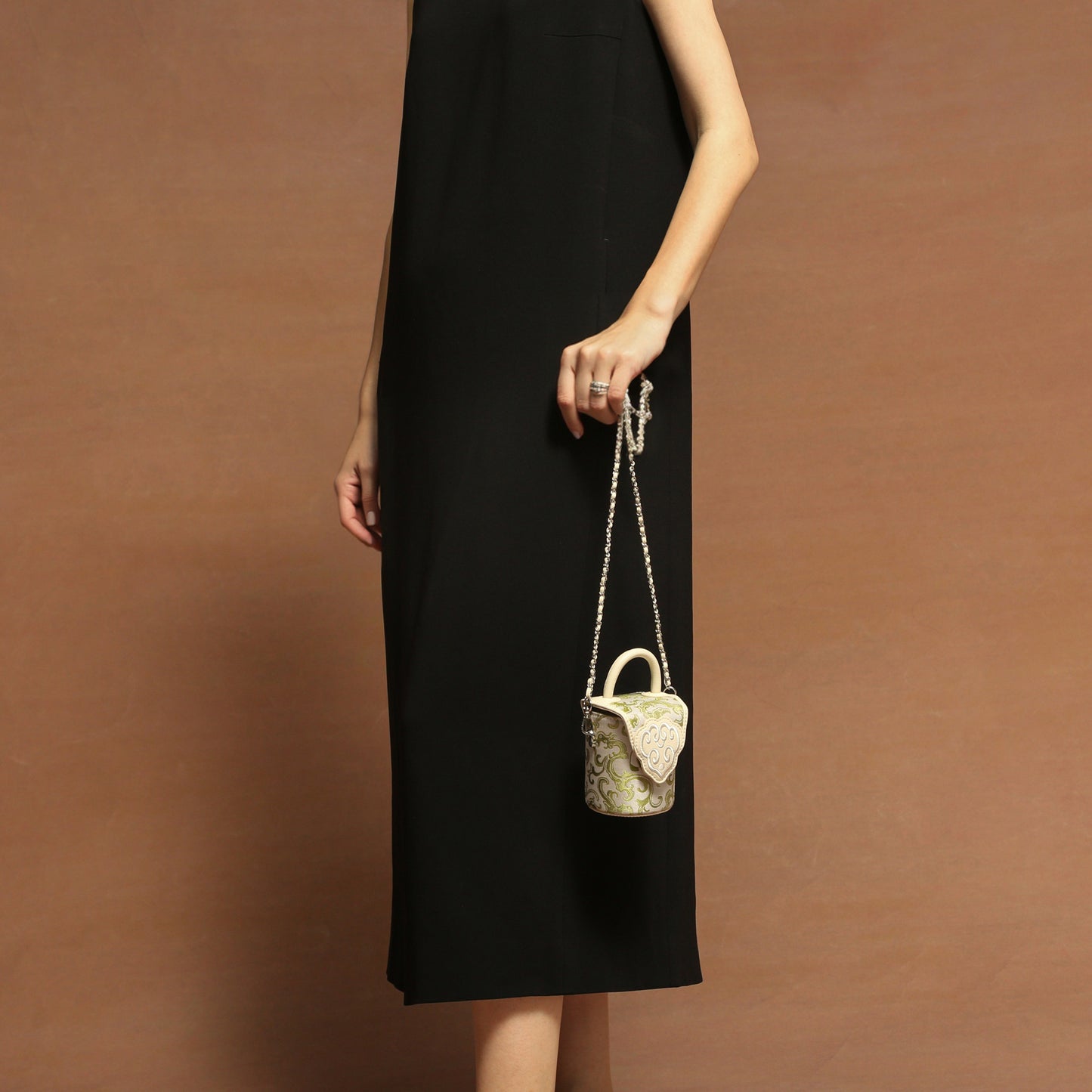 silk evening bag
