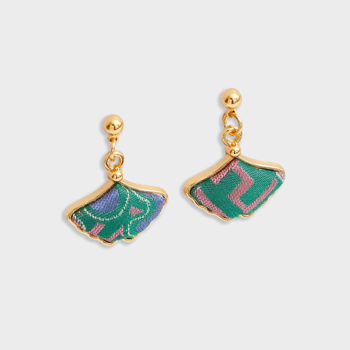 Handmade Brocade Earrings