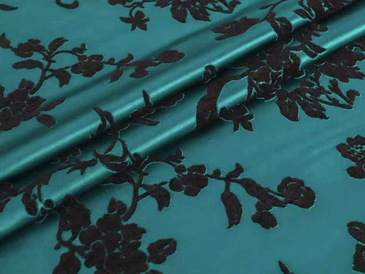 Zhang Velvet · Intertwined Peony Scrolls Bag