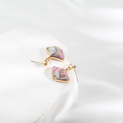 Handmade Brocade Earrings