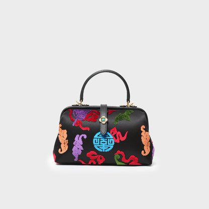 Artisanal Zhangrong Velvet Handbag