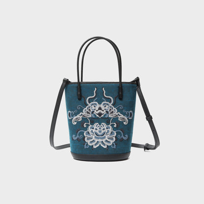Artisanal Xiangyunsha Bucket Bag
