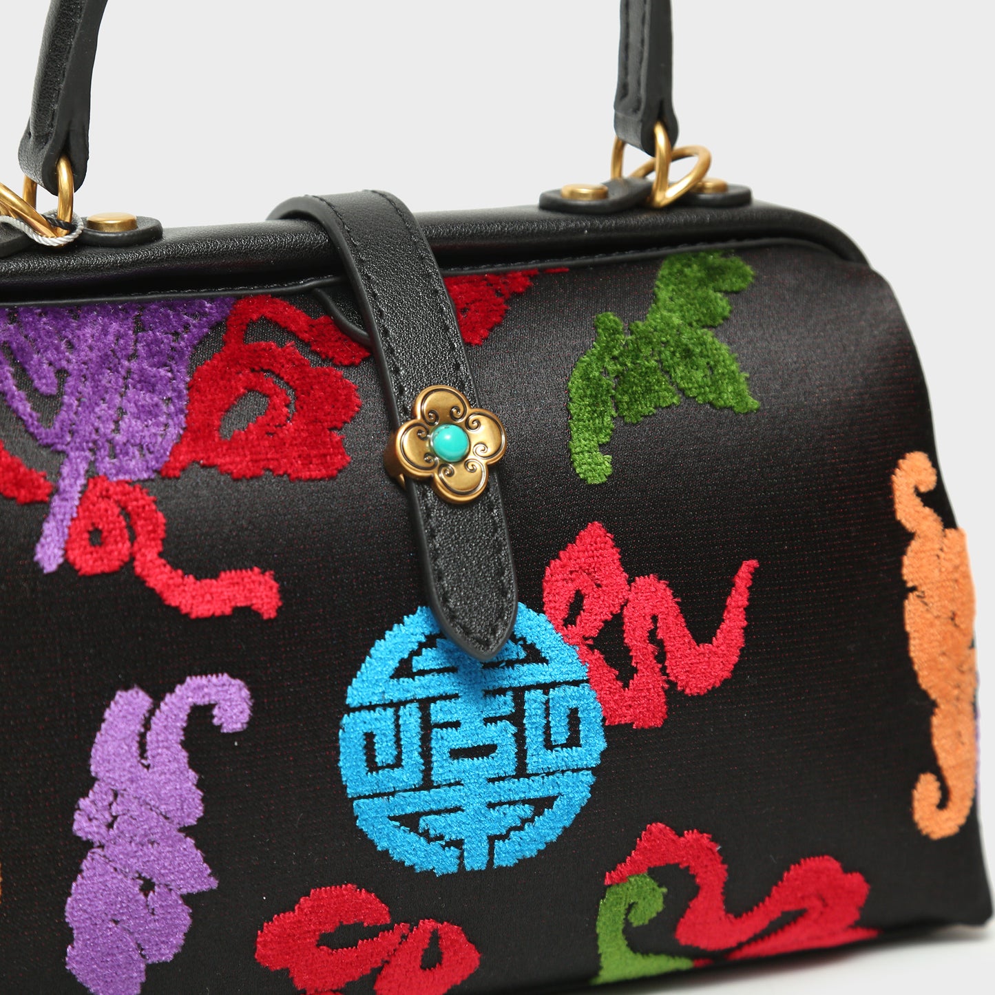 Artisanal Zhangrong Velvet Handbag