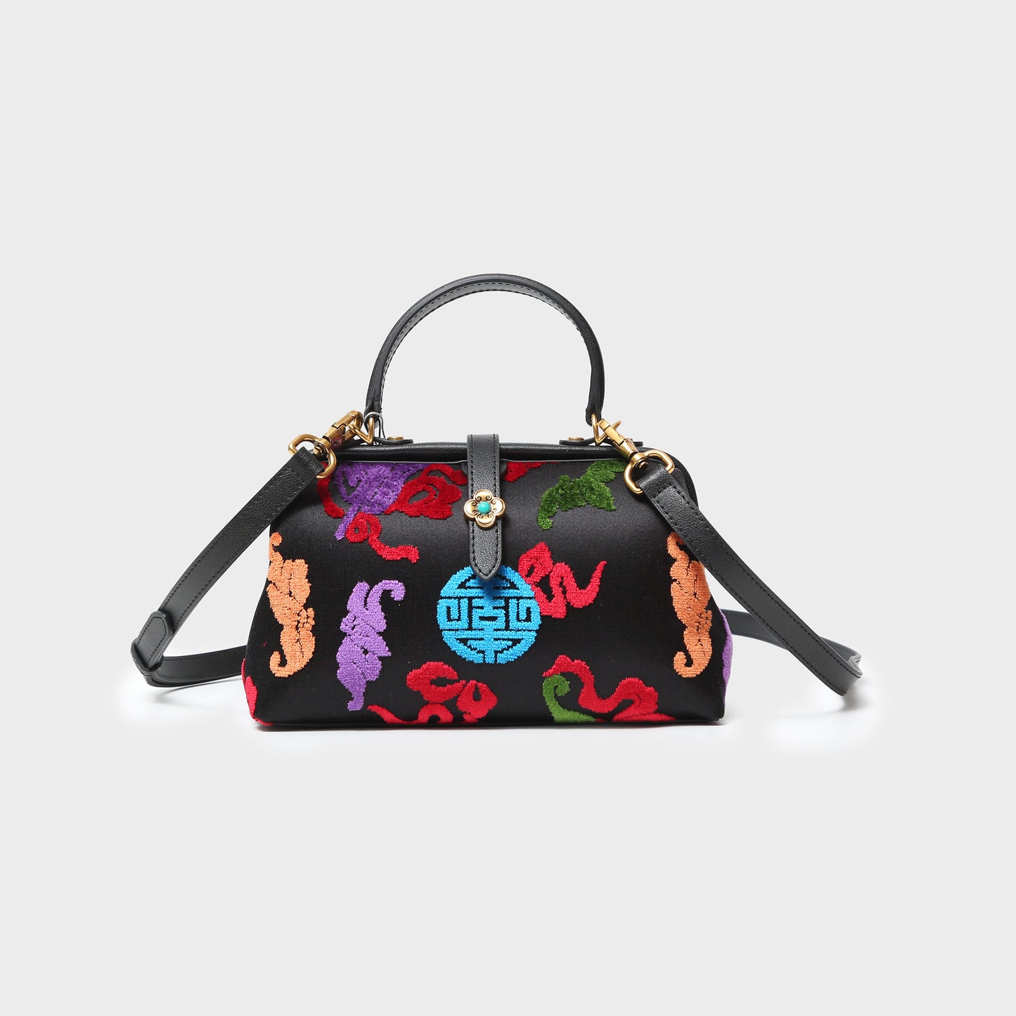 Artisanal Zhangrong Velvet Handbag