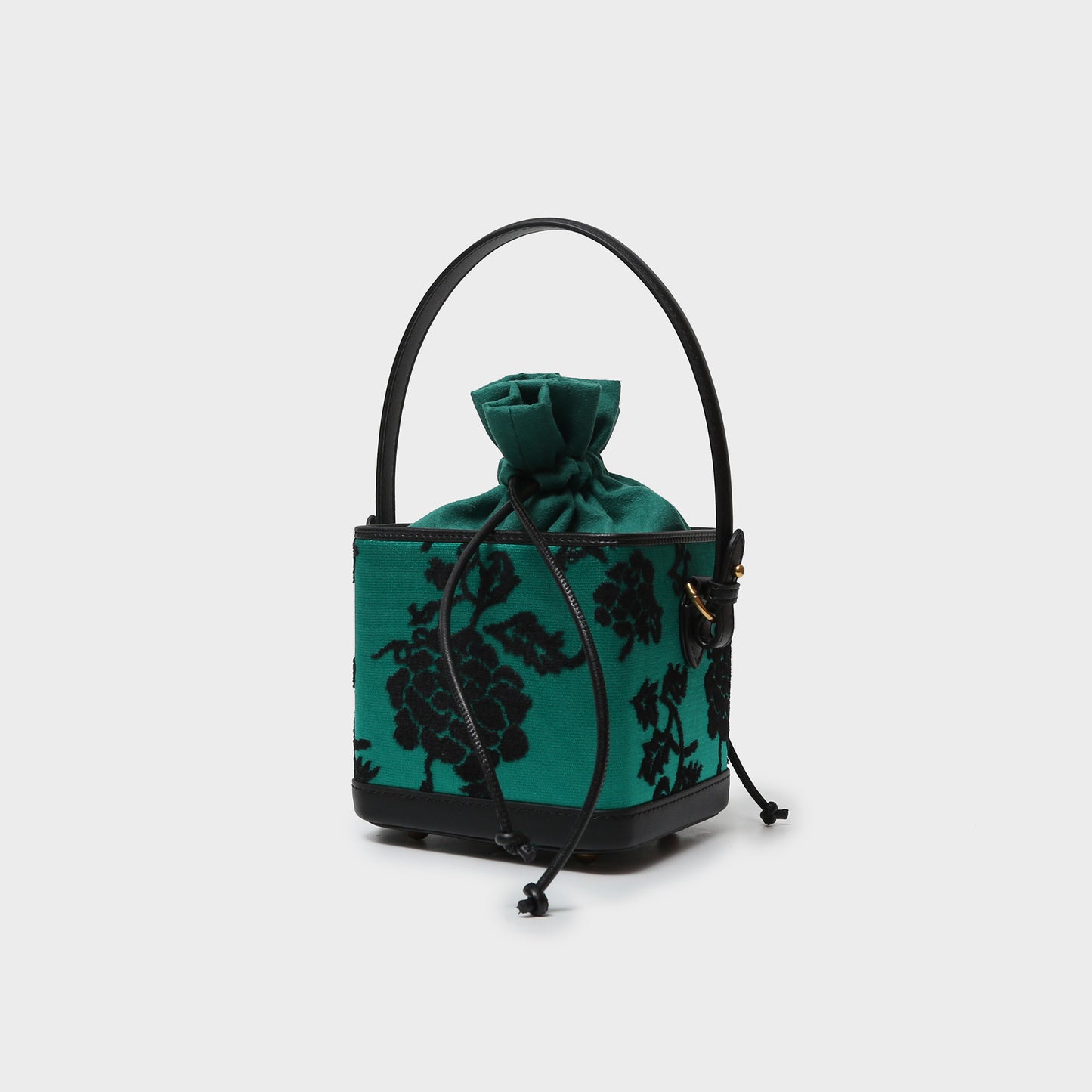 Artisanal Zhangrong Velvet Mini Bucket Bag