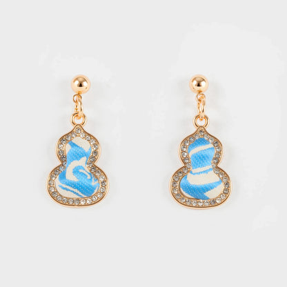 Shaped Brocade Earrings