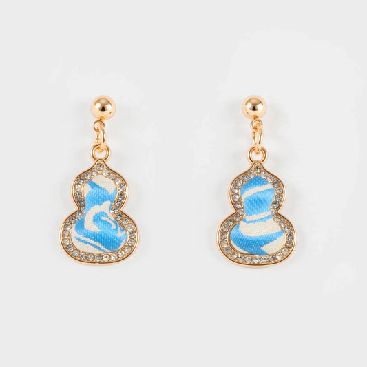 Shaped Brocade Earrings