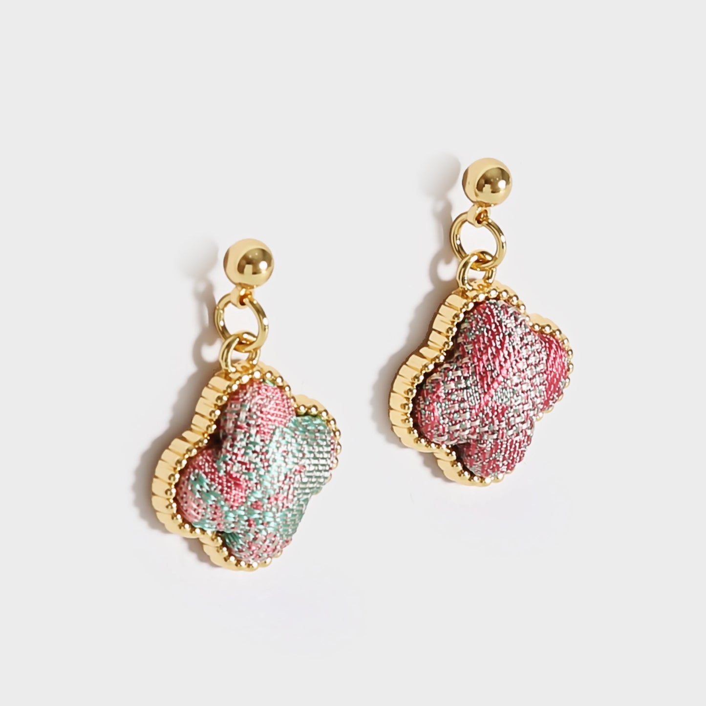 Handmade Brocade Earrings