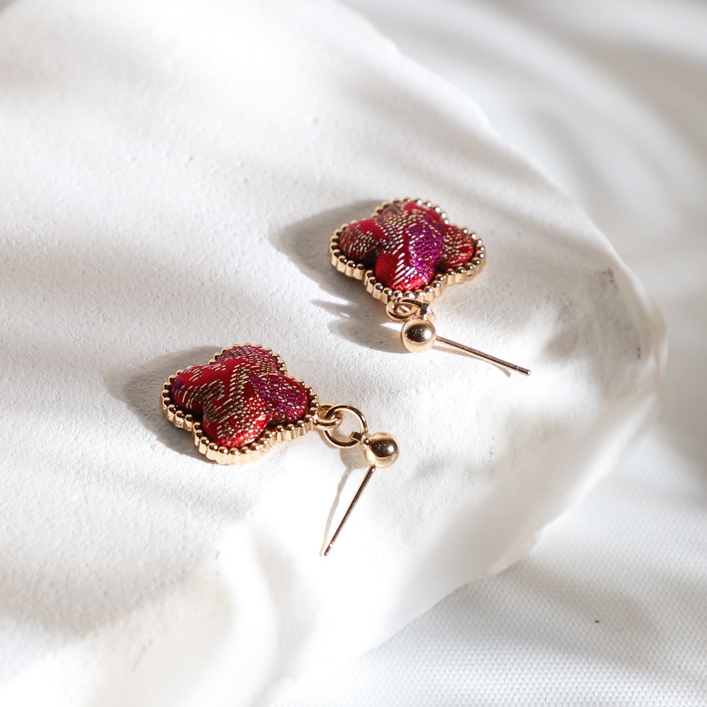 Handmade Brocade Earrings