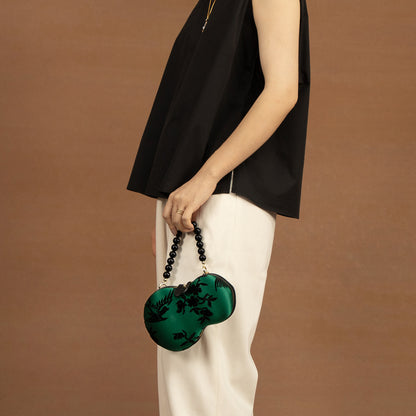 mulberry silk evening tote bag