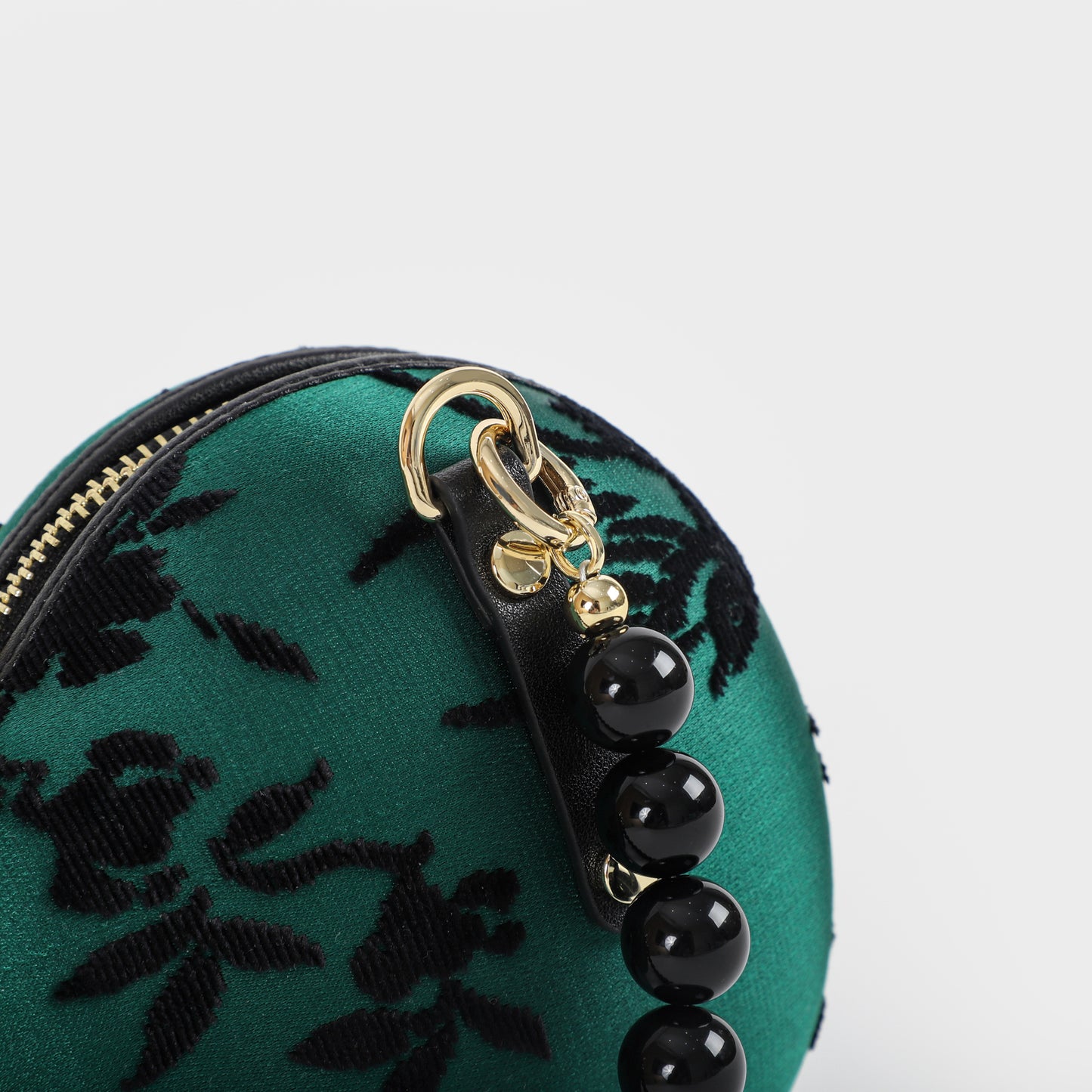 Beaded Velvet Gourd Evening Clutch