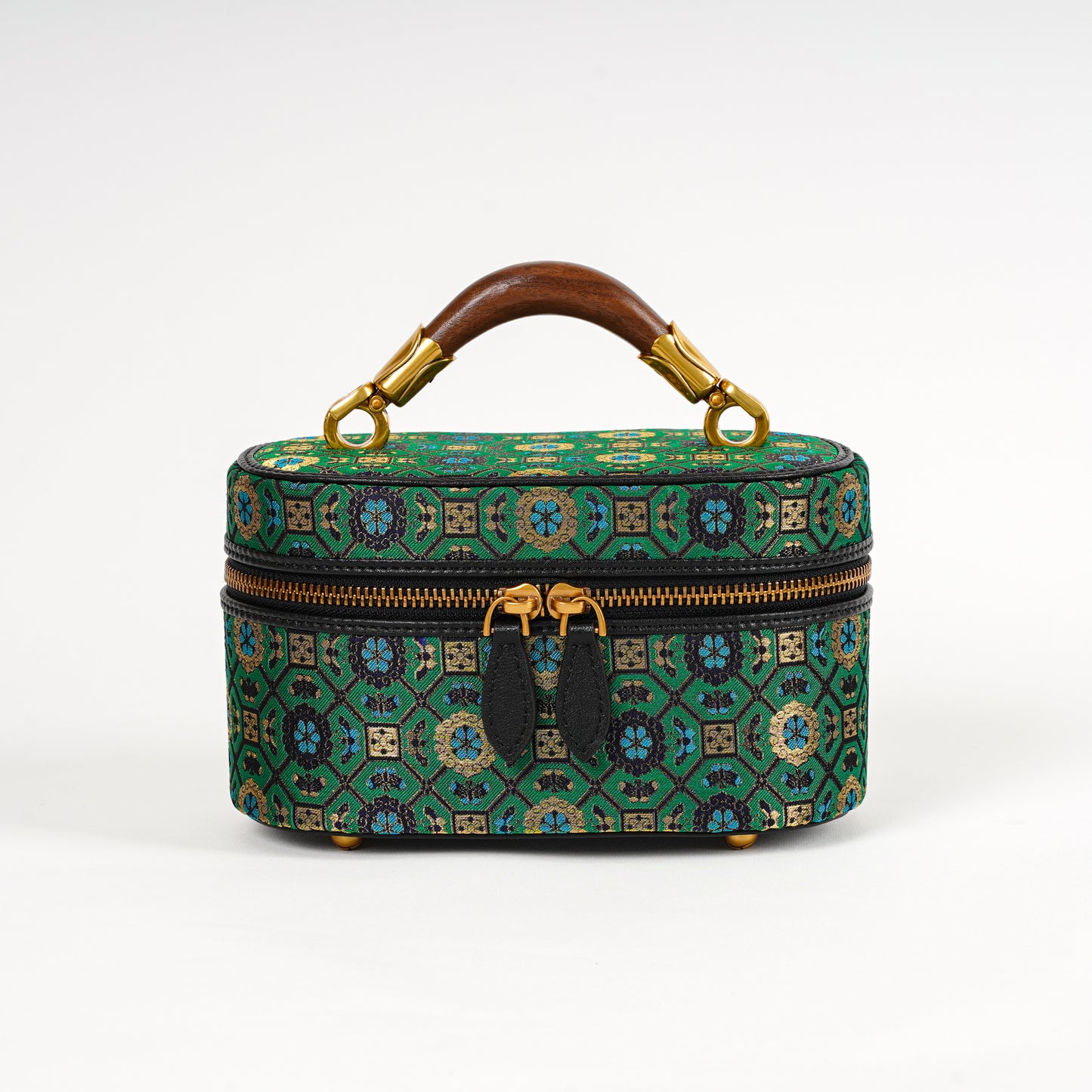 Mulberry Silk & Shu Brocade Treasure Box Clutch Bag – Elegant Evening Crossbody Purse