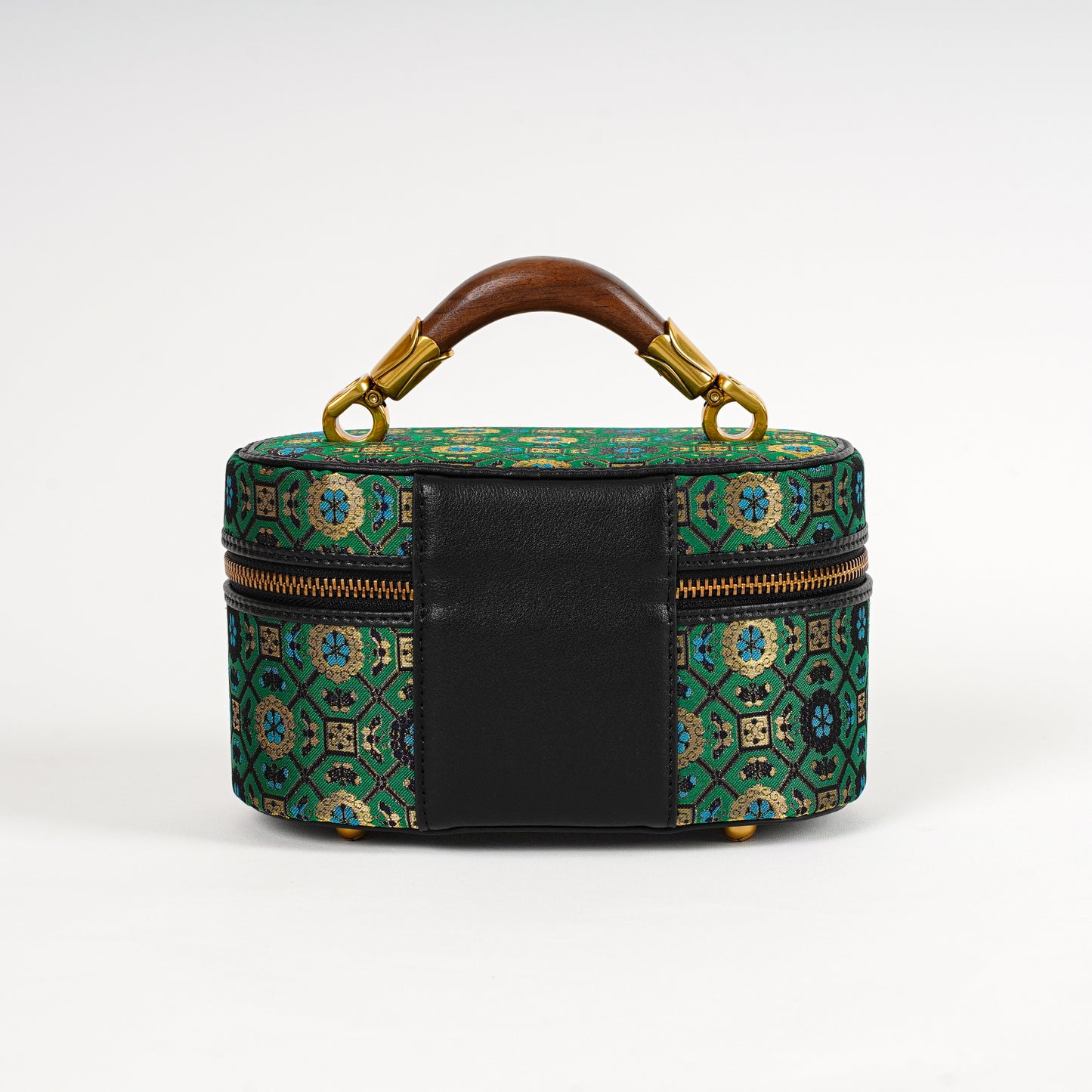 Mulberry Silk & Shu Brocade Treasure Box Clutch Bag – Elegant Evening Crossbody Purse