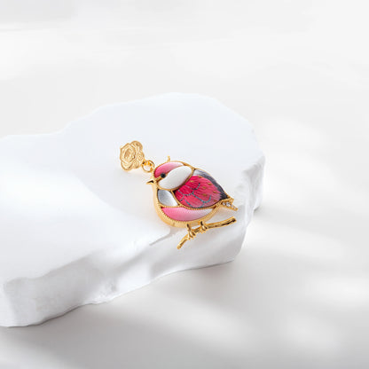 Elegant Handmade Bird Brooch