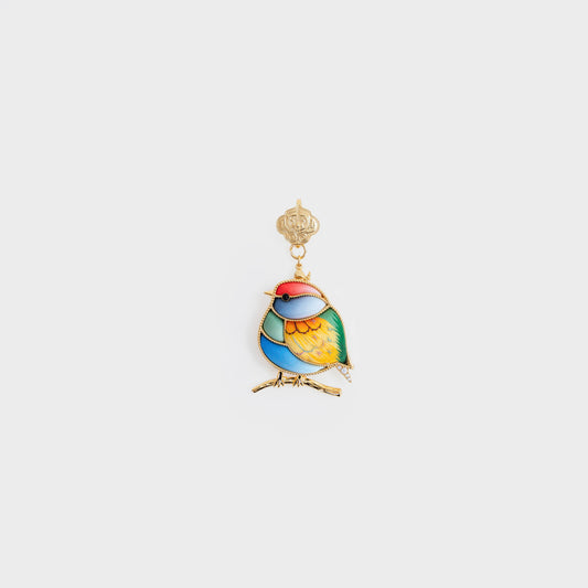 Elegant Handmade Bird Brooch