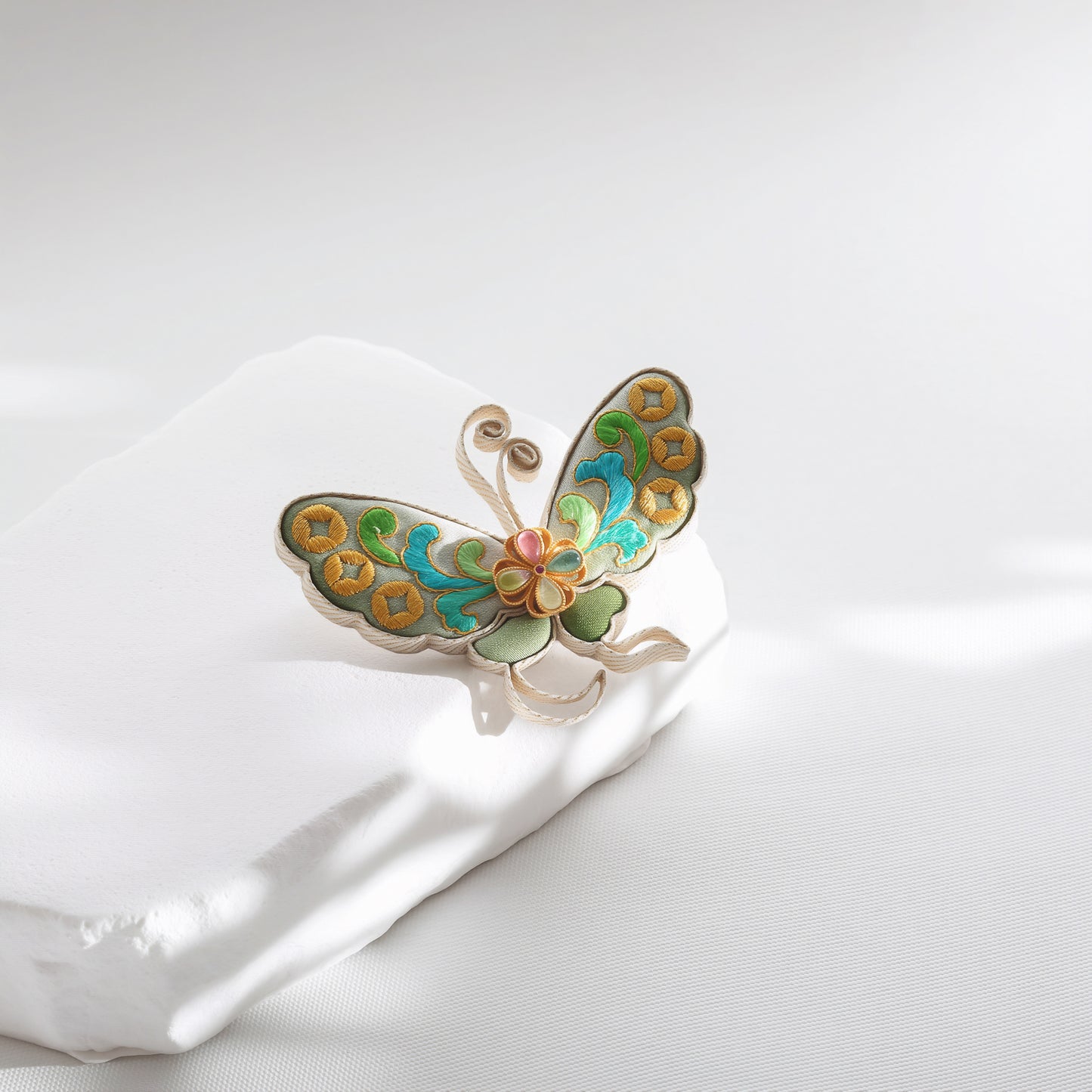 Butterfly Silk Brooch