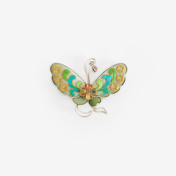 Butterfly Silk Brooch
