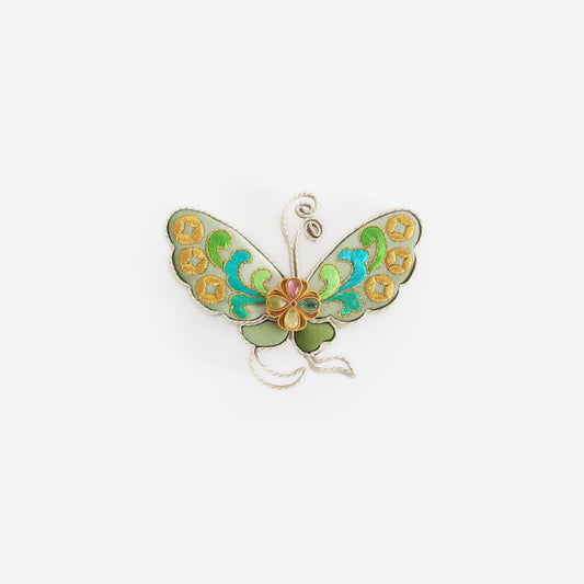 Butterfly Silk Brooch