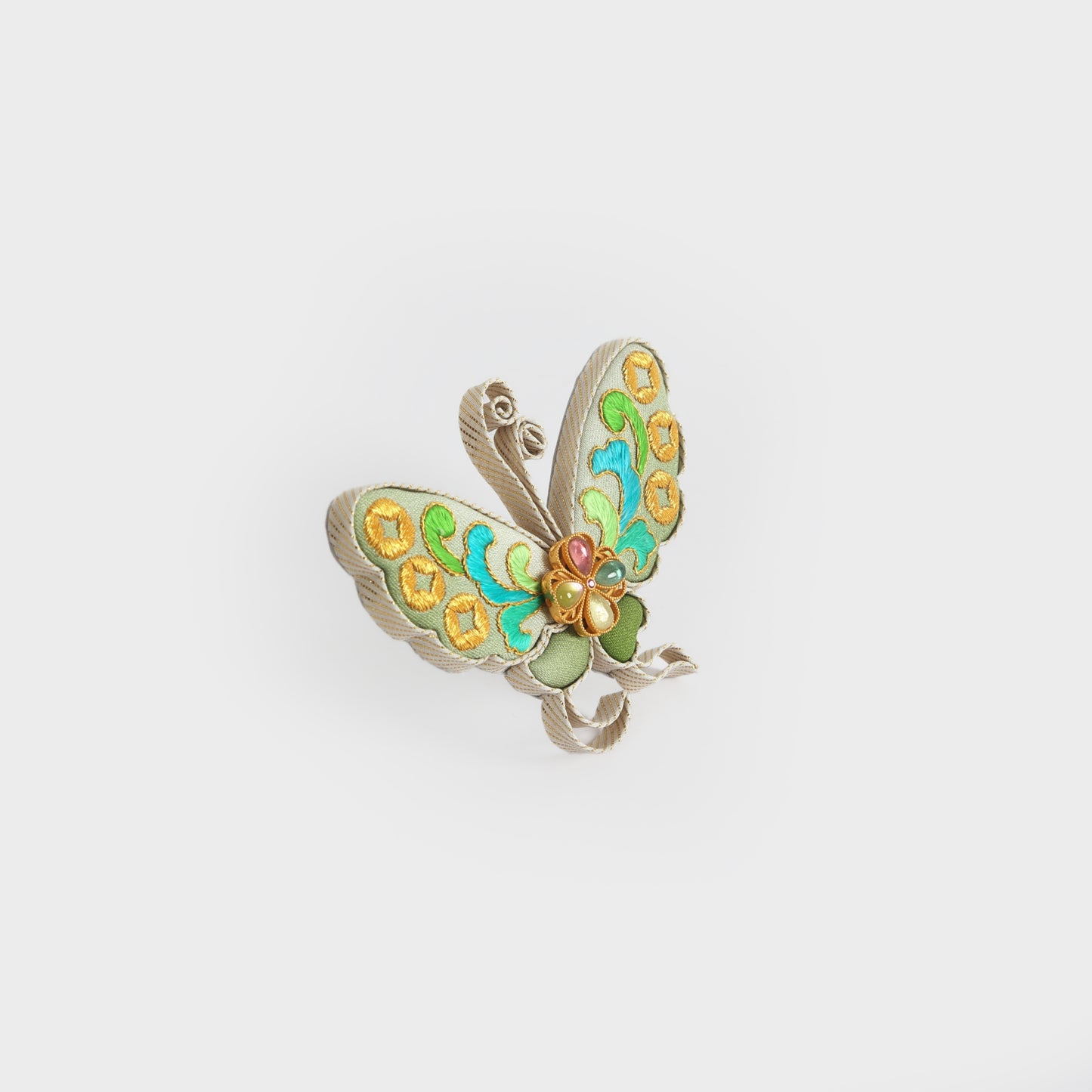 Butterfly Silk Brooch