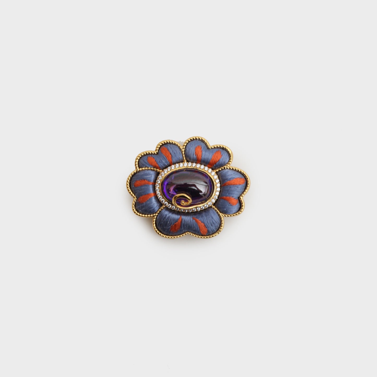 Silk-brooch