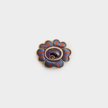 Silk-brooch
