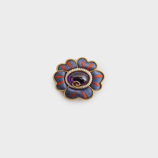 Silk-brooch