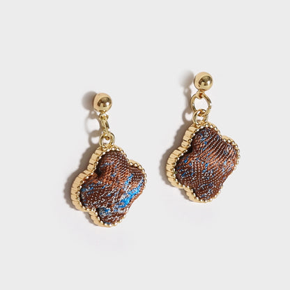 Handmade Brocade Earrings