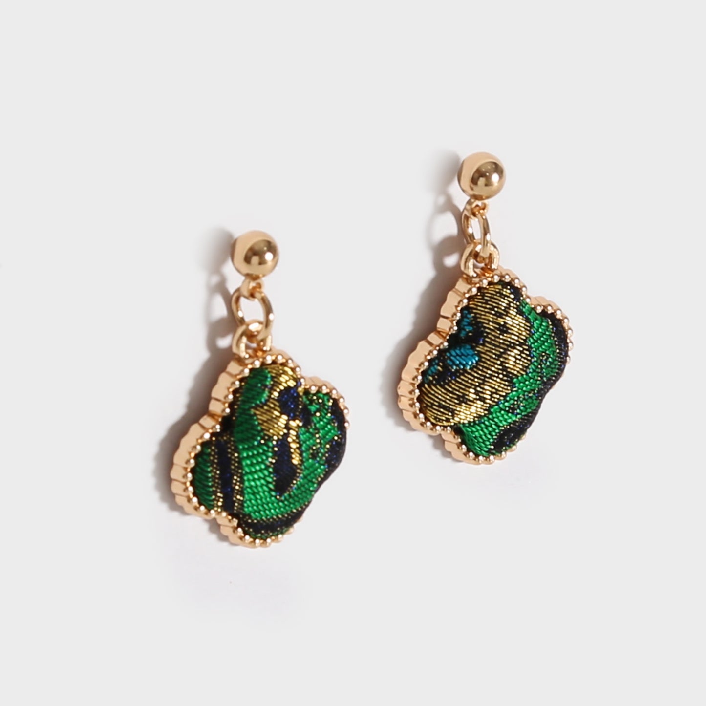 Handmade Brocade Earrings